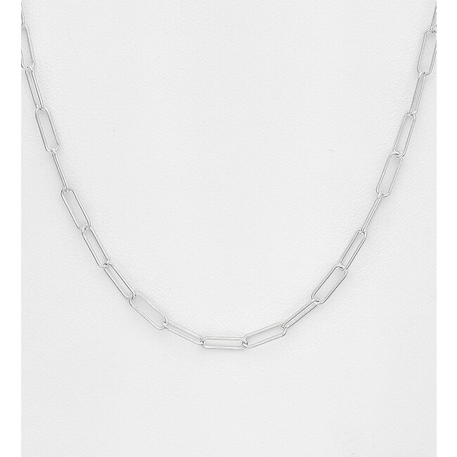 Sterling Italian Silver Boyfriend Necklace - 24"