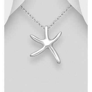 Sterling Sterling Starfish Necklace