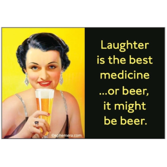 Ephemera Magnet - Laughter is The Best Medicine...