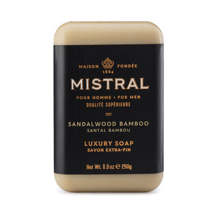 Mistral Mistral Men’s Bar Soap 250 gr. - Sandlewood Bamboo