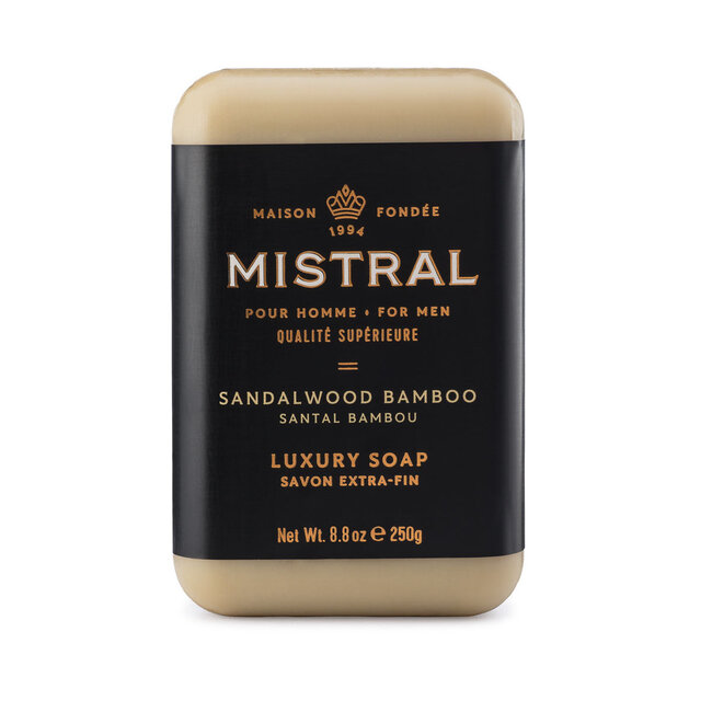 Mistral Men’s Bar Soap 250 gr. - Sandlewood Bamboo