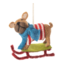 Felt Dog On Sled Ornament - FINAL SALE