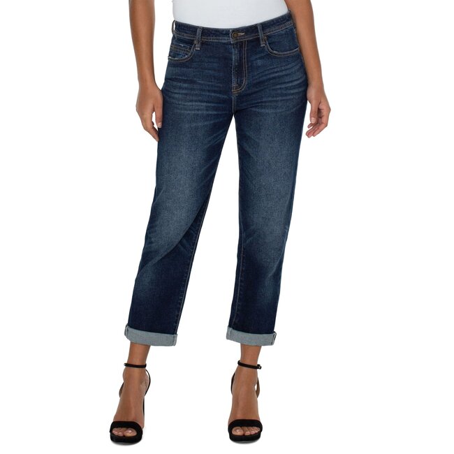 Keeper Boyfriend Jean with Rolled Cuff FINAL SALE Cameron Rose