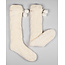 Coffee Shoppe Slipper Socks Chenille Ivory