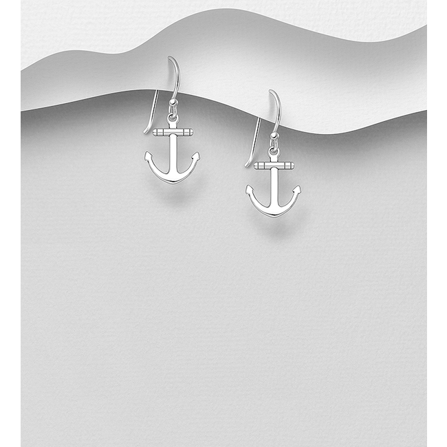 Sterling Sterling Drops- Anchors