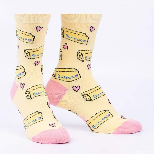 Sock it to me Ladies Crew-Butter Me Up