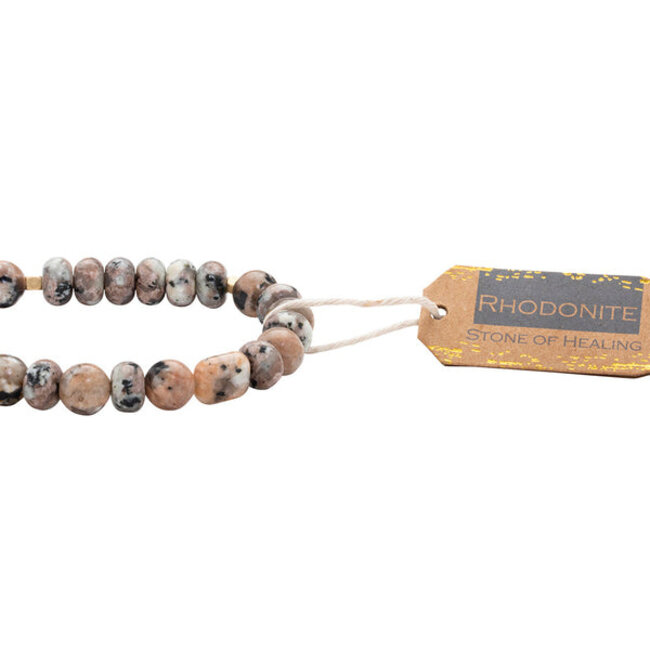 Scout Stone Stacking Bracelet Rhodonite Stone of Healing