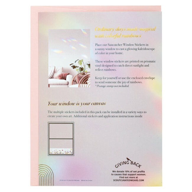 Scout Suncatcher Window  Flower Bouquet