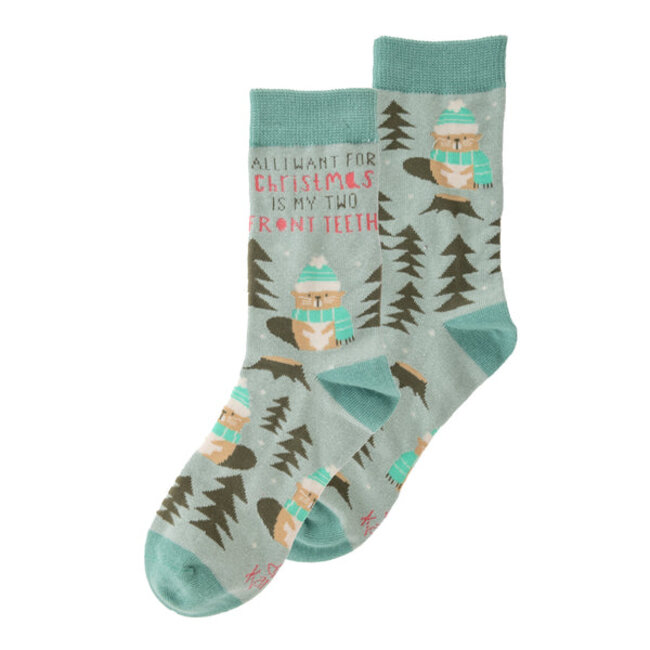 Holiday Sock - All I Want For Christmas - FINAL SALE