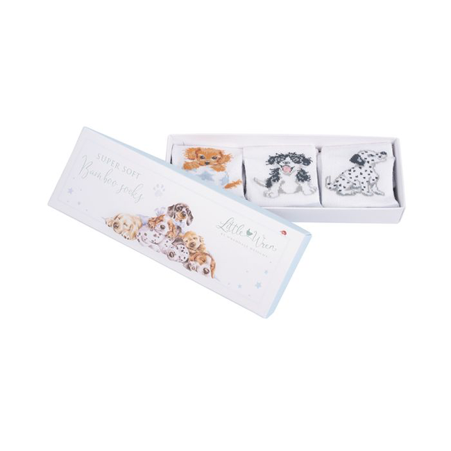 Wrendale Little Paws Dog Baby Sock Set/3: