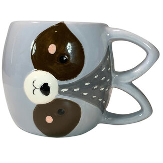 Woodland Sideways-Racoon Mug