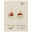 Zad Cottage Red Flower Round Earrings