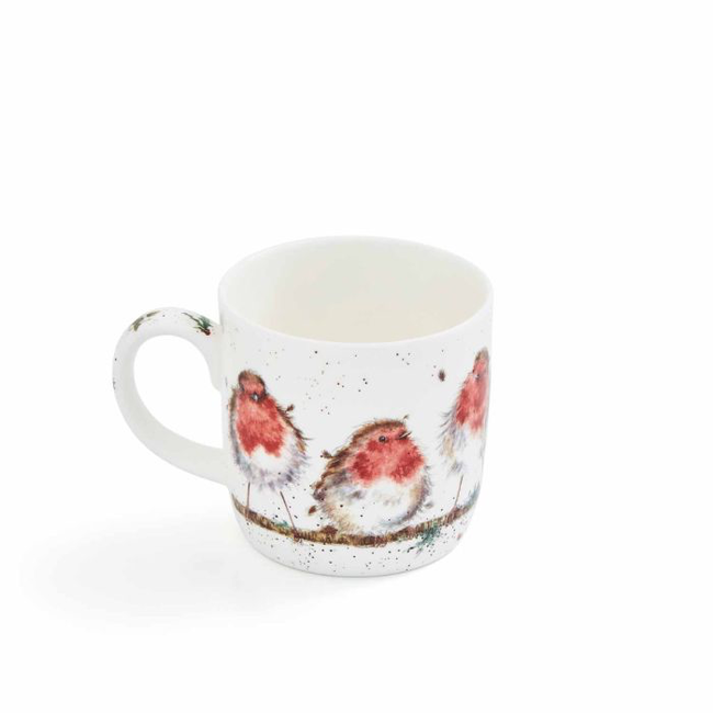 Wrendale Wrendale Mug-Christmas-Rocking Robins-11oz.