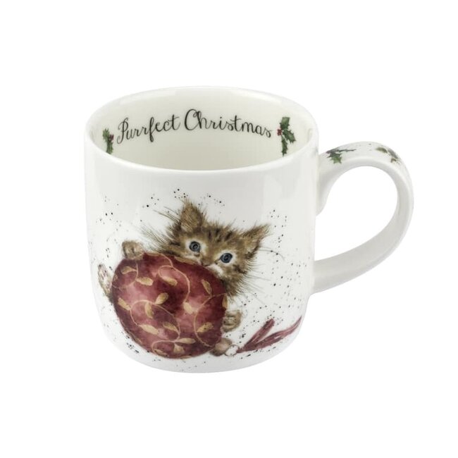 Wrendale Wrendale Mug-Christmas-Purrfect Xmas-11oz.