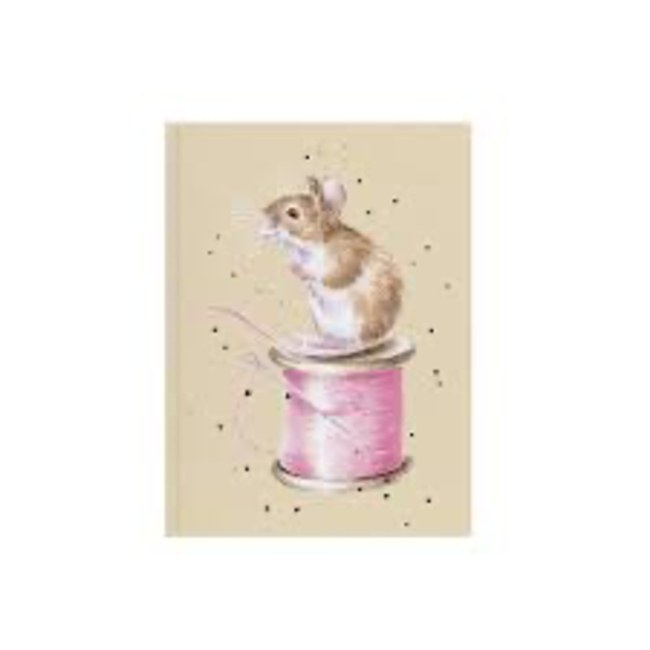 Wrendale A6 Mouse Notebook - Sew It Begins