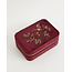 Fable England Robin Love Embroidered Velvet Jewellery Box