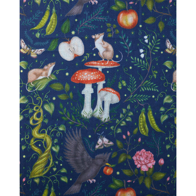 Fable England Catherine Rowe’s Into The Woods Ultra-Soft Scarf Navy