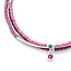 Scout Tonal Chromacolor Miyuki Bracelet Trio Fuchsia/Silver