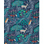 Fable England The Enchanted Tree Thick Scarf - Navy