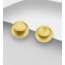 Sterling Studs-18kt. Matte Gold over Silver Double Circles