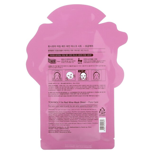 Tonymoly I'm Sheet Mask - Red Wine
