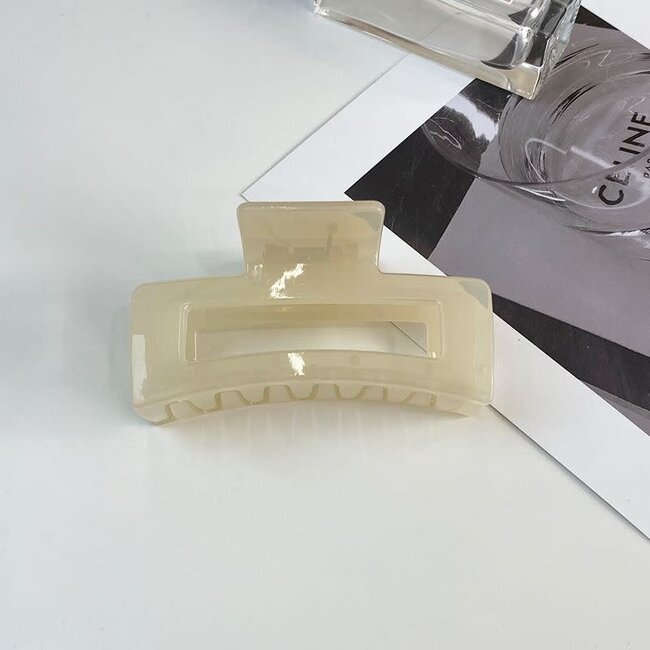 E&S Accessories Rectangular Opaque Hair Claw (more colours)