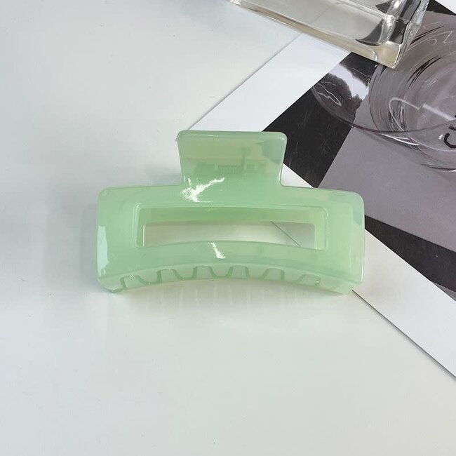 E&S Accessories Rectangular Opaque Hair Claw (more colours)