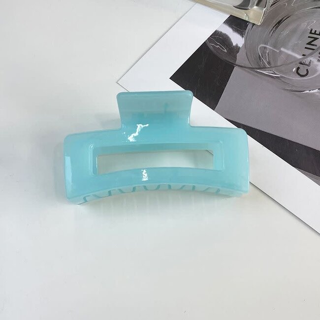 E&S Accessories Rectangular Opaque Hair Claw (more colours)