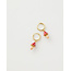 Fable England Enamel Mushroom Huggie Earrings