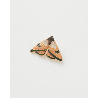 Fable England Enamel Moth Brooch