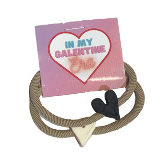 E&S Accessories Galentine's Heart Double Scrunchie- Era