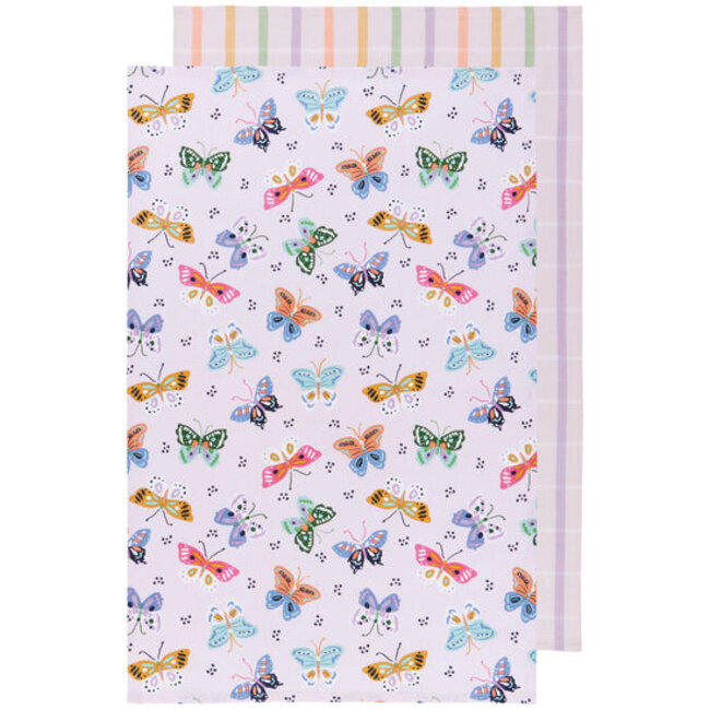 Danica Imports Tea Towel Set of Two-Flutter By