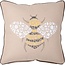 Embroidered Pillow - Floral Bee