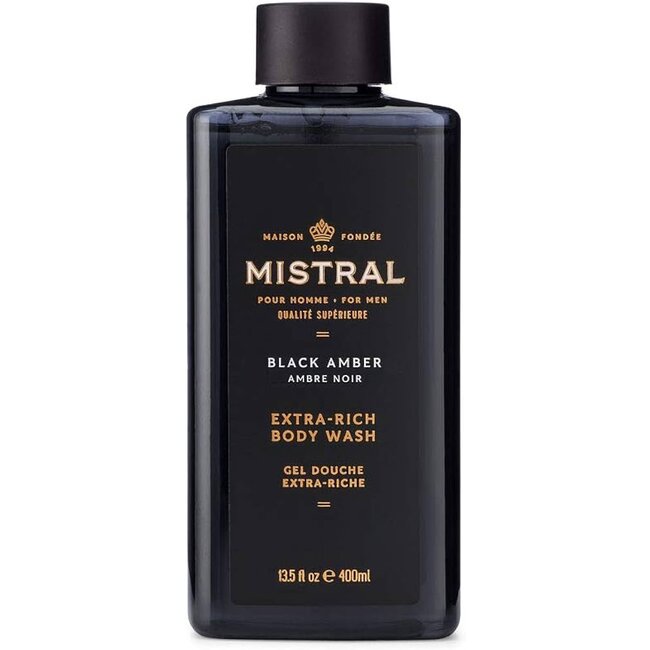 Mistral Men’s Body & Hair Wash 400 ml. - Black Amber