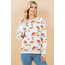 Lasoul Portobello Mushroom Print Sweatshirt