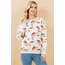 Portobello Mushroom Print Sweatshirt