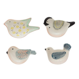 Creative Co-op Stoneware Bird Dish (more designs)