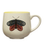 Creative Co-op Mug with Insect & Coloured Rim (more designs)
