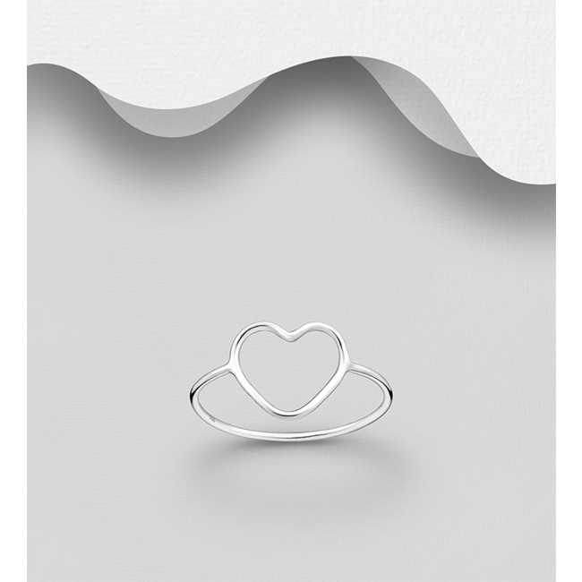 Sterling Sterling Silver Heart Ring