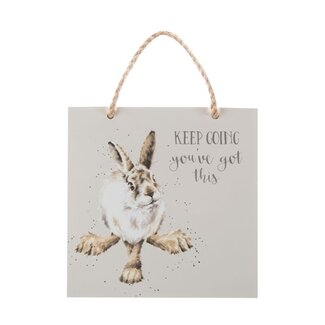 WRENDALE Wooden Plaque Hare - You've Got This