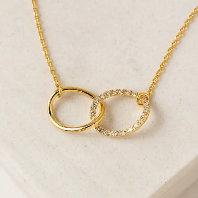 Lover’s Tempo Encore Pave Necklace - Gold