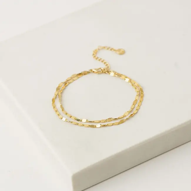 Lover’s Tempo Cleo Double Bracelet - Gold