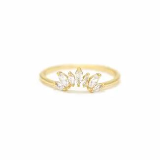 Lover’s Tempo Crown Ring - Clear