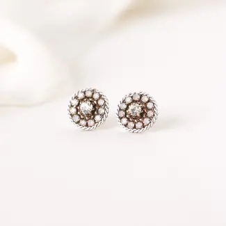 Lover’s Tempo Odyssey Stud Earrings - White