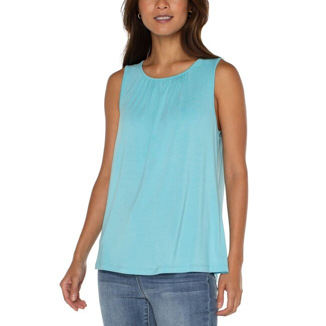 Liverpool Los Angeles A-Line Sleeveless Halter Knit Top with Keyhole (more colours) - FINAL SALE