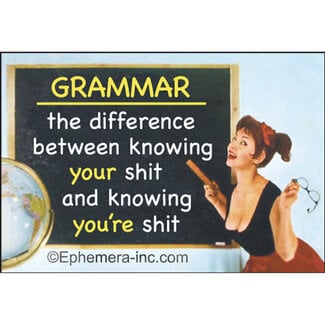 Ephemera Magnet - Grammar
