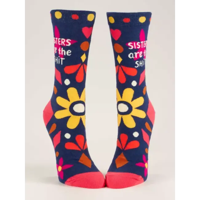 Blue Q Crew Socks - Sister's Are The Shit