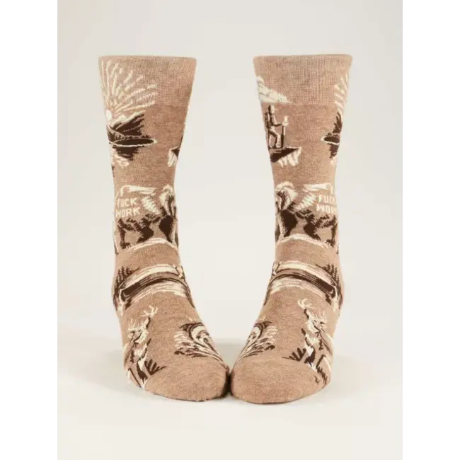 Blue Q Men's Socks - Fuck Work