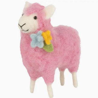 Option 2/ Silver Tree Felt Sheep - Pink