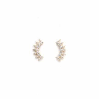 Lover’s Tempo Nova Climber Earrings - Gold